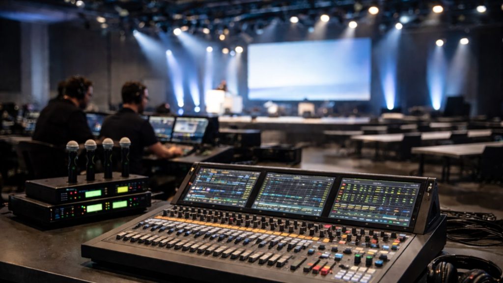 sonorisation événement entreprise, régie son professionnelle